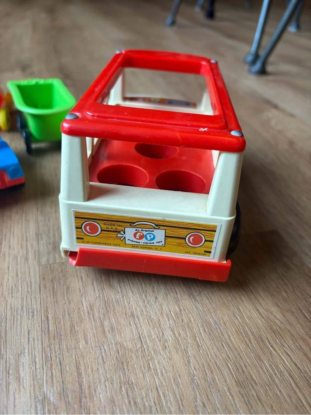 Vintage Fisher-Price Little People lot vehicles, figures, and Mini Bus #141!